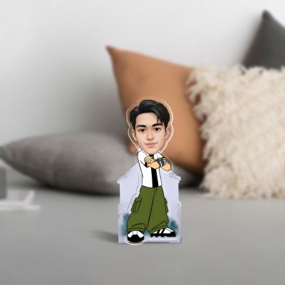 Acrylic Ben10 Theme Cartoon Battery Powered Funny Face Caricature with Shaking Head Feature Bobblehead Figurine for Car Dashboard, Office Table,Home Decor Gift for Kids & Ben10 Lovers